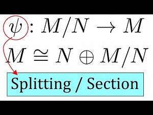Splitting Homomorphism of R-Modules