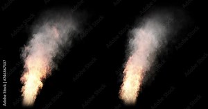 Looping fire. 3D generated animation fx. Has alpha channel (ProRes, 4K only) for easy compositing.