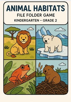 Animal Habitats Sort | File Folder Game for Science Centers