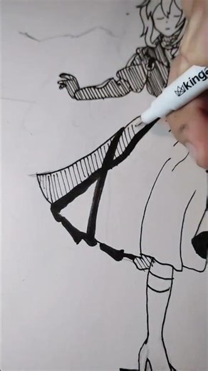 inking a drawing I made #art #drawing #pinterest #refrence