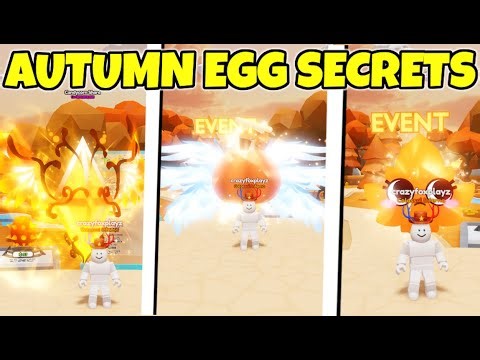 Showcasing ALL SECRETS From The AUTUMN EGG In Bubble Gum Simulator INFINITY
