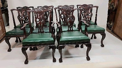 Set Chippendale Dining Chairs Shoolbred and Co Antique 1890 #chippendale #chippendalefurniture #thomaschippendale #Canonburyantiques #engliahantiques #chippendalechair | Canonbury Antiques | Facebook