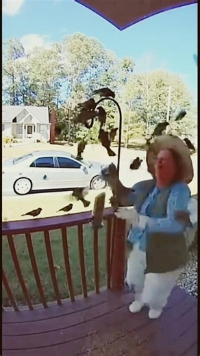 Entitled Karen STEALS Bird Feeder... Gets SWARMED by Birds! 🐦🤣