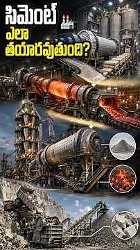 Cement Factoryలో Cement ఎలా తయారవుతుంది?#shorts #shortvideo
