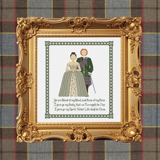 Outlander Wedding Sampler | Cross Stitch Pattern PDF - Etsy
