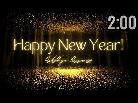 2 Minute New Year Countdown Timer (with Music) | New Year | Fresh Start