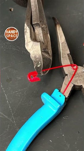 Auto Open Pliers! Safety Pin Spring Hack! #lifehacks