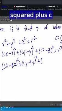 Ray Sphere Intersection (1/2) #raytracing #math #gamedev #vtuber