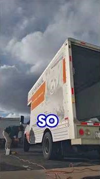 Pro sign shop magic! Removed old U-Haul decals, wrapped in premium white vinyl #Goodjobgraphics