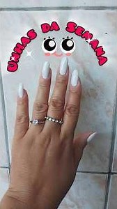 UNHAS DA SEMANA ESMALTE COLORAMA PÉTALA BRANCA E RISQUÉ CRISTAL 💅