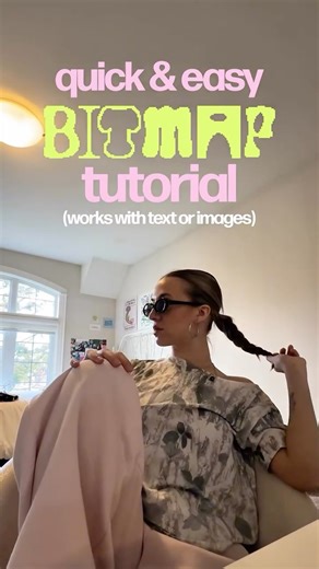 B. DI SANTO ★ on Instagram: "the easiest bitmap tutorial in the world, absolutely love this feature in illustrator 👾⭐️💓 #graphicdesign #graphicdesigntutorial"