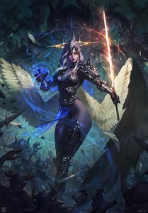 Concept Design/Illustration || Fantasy Character Design: Dark Angel