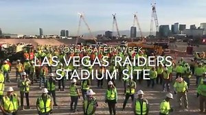 10K views · 299 reactions | Each day the construction workers building the $1.8 billion, 65,000-seat Las Vegas Raiders stadium put a focus on safety. After workers receive their daily safety reminder, they go through a stretching routine to ensure no preventable injuries occur while carrying out their tasks. Read the story: https://bit.ly/2GiEyQ2 | Las Vegas Sun | Facebook