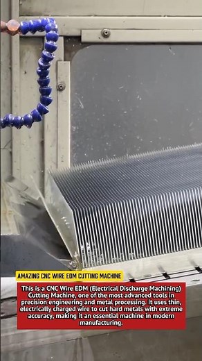 Amazing CNC Wire EDM Cutting Machine | High Precision Metal Processing Technology 2025.