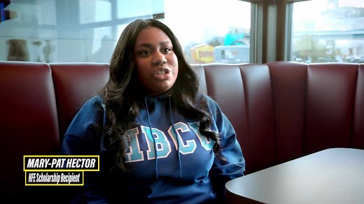 Denny’s featured this Hungry For Education winner in our newest 📺 spot! Learn more about her journey and how you can apply! | Denny's
