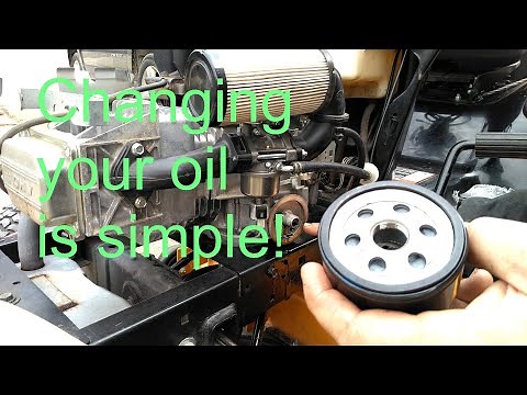 HOW TO do an oil change on POULAN PRO, HUSQVARNA, CRAFTSMAN with Briggs and Stratton Intek