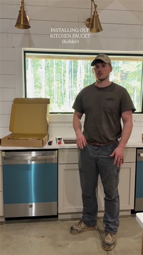 Abbey + Dustin | Yes this was over a month ago butttt it was on Dustin’s phone and he filmed so k couldn’t waste it 🤗 #kitchenfaucet #kohler #faucet... | Instagram