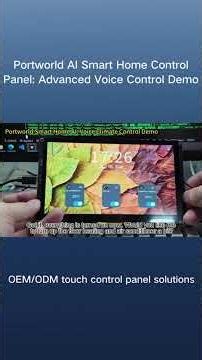 Portworld AI Smart Home Control Panel Advanced Voice Control Demo6
