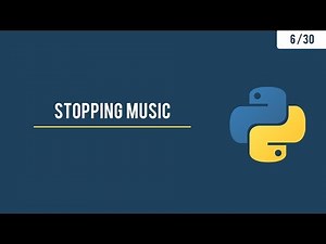 Python GUI with Tkinter - Stopping the music using Pygame - 6/30