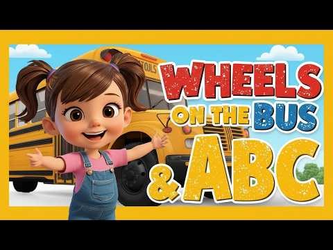 🔴 Wheels On Bus to Alphabet A-Z Toddler Learning With Just Rachel (6min) #Rachel #Toddler #singalong