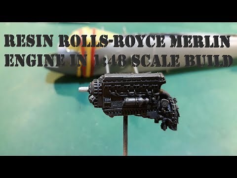 Resin Rolls-Royce Merlin Engine in 1:48 scale Build Part 1