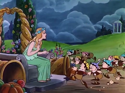 Channel82TV on Instagram: ""The Goddess of Spring" (1934) is a groundbreaking Silly Symphony from Walt Disney Productions. The short film stands out as one of Disney's earliest experiments with human animation, serving as a crucial stepping stone toward the creation of Snow White and the Seven Dwarfs. #reels #nostalgia #viral #cartoons #tv #disney"