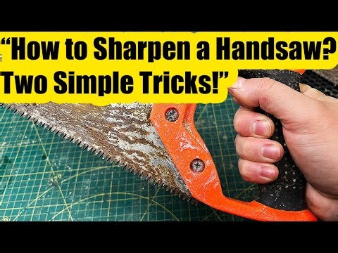 How to Sharpen a Handsaw | 2 Easy Tricks for Perfect Teeth