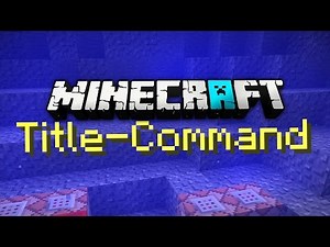 Minecraft Title-Command Tutorial (German)