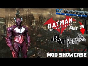 New Accurate Red Death Batman in Arkham City ! Skin MOD Showcase (From DC Universe Online)