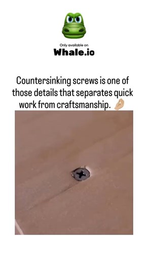 TrendTok Hub on Instagram: "The post's video demonstrates countersinking by using a tapered drill bit to create a conical recess in wood, allowing flat-head screws to sit flush for a seamless finish, contrasting with protruding screws in quick assemblies. Countersinking distributes screw head pressure evenly, reducing wood splitting risks by up to 50% in hardwoods according to woodworking tests on sites like Stack Exchange, while enabling shorter screws for material efficiency. Replies reveal nu