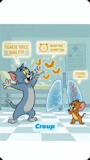 Dr. Adham Shhadeh on Instagram: "🌟 CROUP – Quick Parent Guide 🌟 🐶 Barking cough + hoarse voice = croup 👶 Common in kids 6 mo–3 yrs 🌙 Worse at night ⚠️ Go to ER if: 🔵 Blue/pale color 😮‍💨 Severe breathing trouble 😴 Very sleepy or unresponsive 🏠 Home care: 🚿 Steam or humidifier 🌬️ Cool air 💧 Fluids 🌡️ Tylenol/ibuprofen ❌ No antibiotics 🦠 Viral illness → spreads by cough/sneeze 🧼 Wash hands | 💉 Vaccines help #Croup #Peds #ParentEducation #KidsHealth #BarkingCough #Stridor #Pediatric