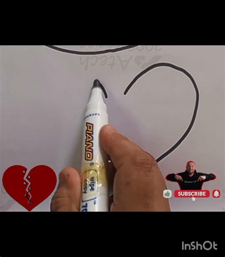 Draw easy broken heart 💔 drawing/#easy #art #broken #heart #drawing #viral #video/Haa-Meem 4science