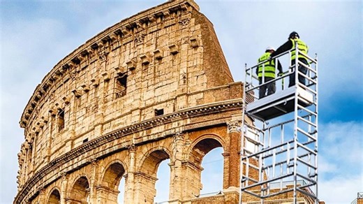 Restoring the Colosseum to its original form, as if it was never eroded by time, by referencing historical and archaeological references. | Photoshop Surgeon