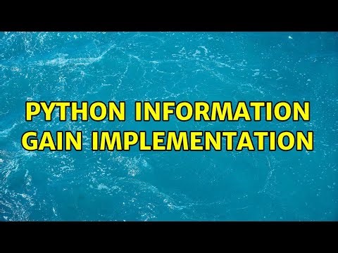 Python Information gain implementation