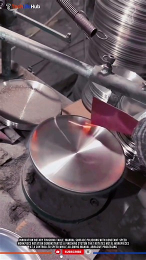 Rotary Finishing Table: Manual Surface Polishing with Constant-Speed Workpiece Rotation #tech