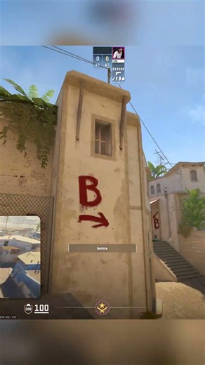 CS2 - Con And Window Smoke One Spot On Dust 2 #cs2 #shorts