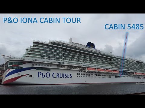 P&O IONA Cabin Tour. Deck 5 balcony cabin 5485. 4 berth