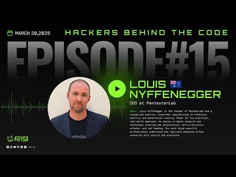 #Episode 15 - Hackers Behind the Code - Louis Nyffenegger