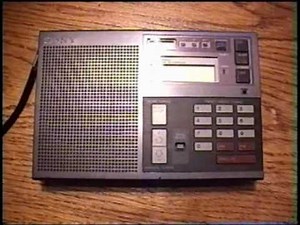 The Sony ICF-7600DS radio receiver