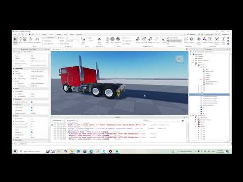 Roblox Studio Build and Code - How to make a semi trailer