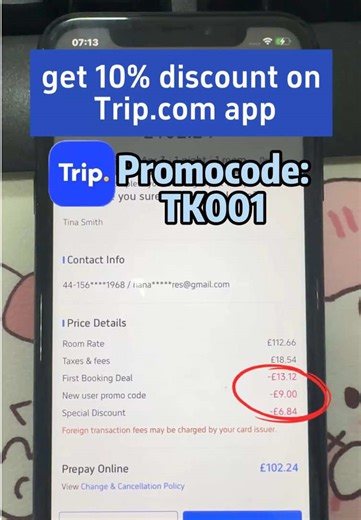 Trip.com Promo code:TK001 you should know before booking a hotel.you’ll get 10% off!! #promocode #hotel #hotelhacks #savemoney #promocodes