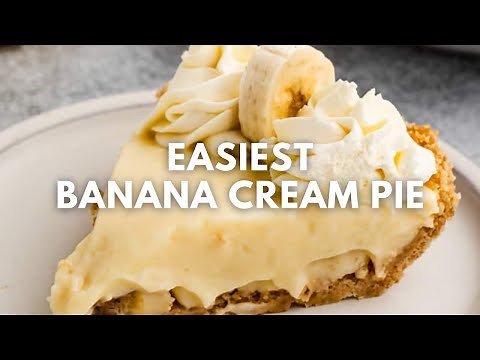 How to Make Banana Cream Pie | Homemade Banana Pudding Pie with Nilla Wafers