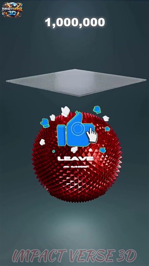 1M Water 3D Cloth x Red Spiky Sphere Sim | Which Looks Best? #3danimation #satisfying #asmr