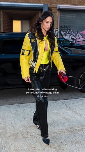 bella bot who?? #bellahadidstyle #bikerjacket #bellahadid #outfitinspo #fashiontiktok #fakebody