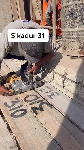 Aplicación de Sikadur 31 - Ampliación de Alero