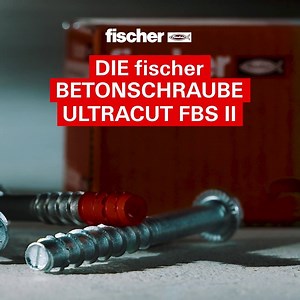 Die Betonschraube ULTRACUT FBS II für höchsten Montagekomfort 👉 leistungsstark für höchste Tragfähigkeit 👉 schnelle Montage 👉 Stahl oder Edelstahl Ausführungen 👉 komplett demontierbar | fischer group