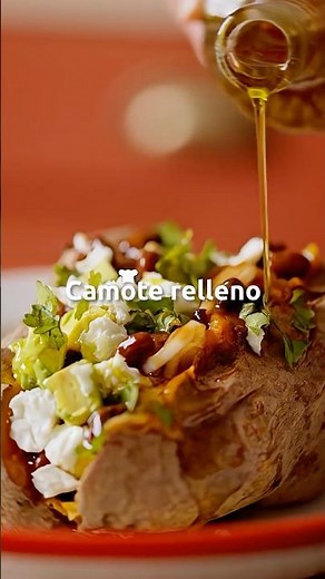 Camote relleno | Gourmet #GourmetChile #Receta #Camote #Relleno