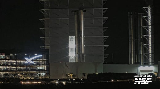 7.2K views · 220 reactions | The Starbase Rocket Garden is getting full, with B12 rolling back overnight after nearly two months in Mega Bay 1, Joining B17, and B15-2 that is awaiting its flight in the coming weeks. | NASASpaceflight.com | Facebook