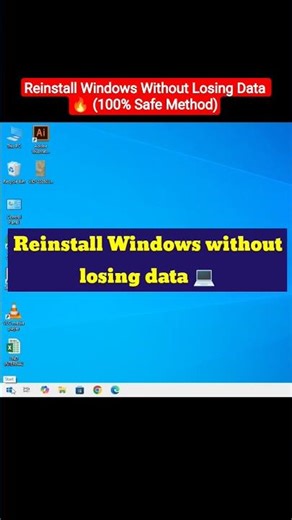 Reset Windows Without Deleting Files 💻 Easy Trick! #shorts #techshorts