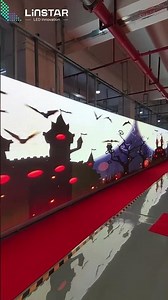 Outdoor LED Display Playing Halloween Animation | Demo Video
